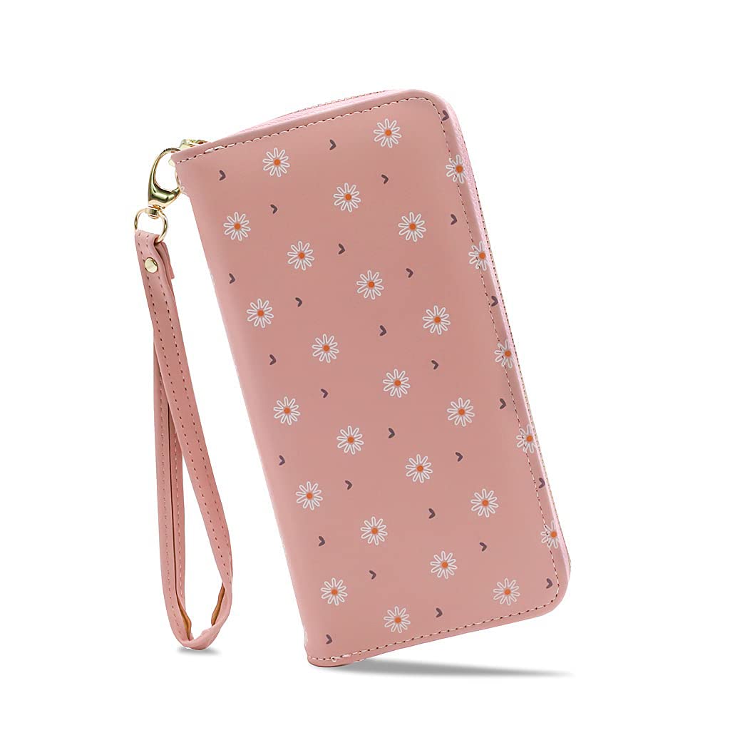 PALAY Ladies Purse Women's Wallet with Multiple Card Slots PU Leather Long Wallet Card Holders Wallet Zipper Pocket Coin Purse Phone Wallet (Pink1) PALAY Ladies Purse Women's Wallet with Multiple Card Slots PU Leather Long Wallet Card Holders Wallet Zipper Pocket Coin Purse Phone Wallet (Pink1)